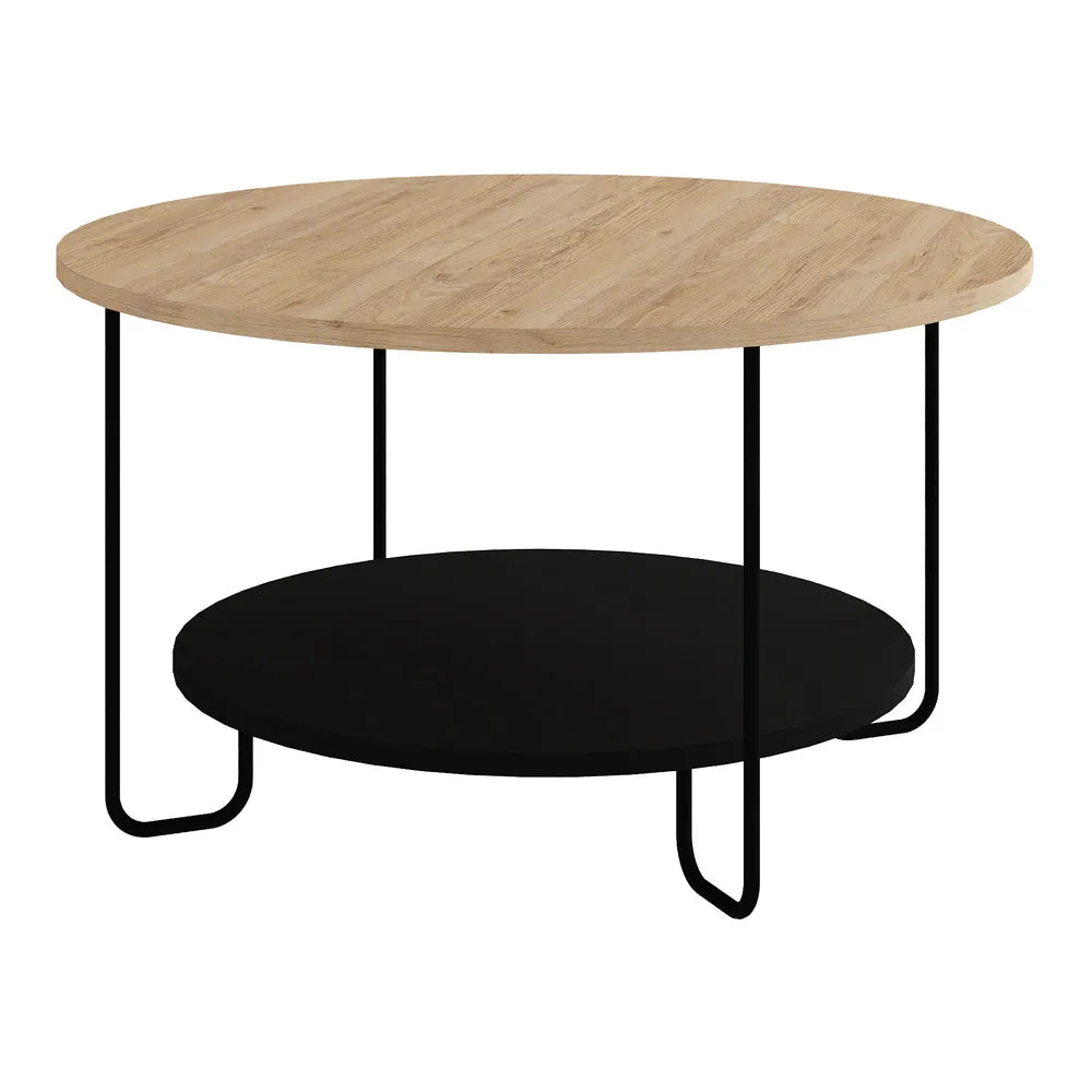 CORRO COFFEE TABLE - SAPPHIRE OAK-SILKY BLACK