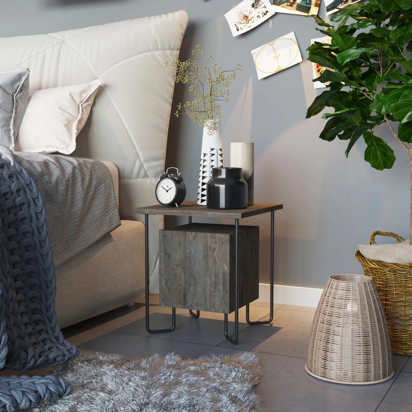 ACRES NIGHTSTAND - DARK COFFEE