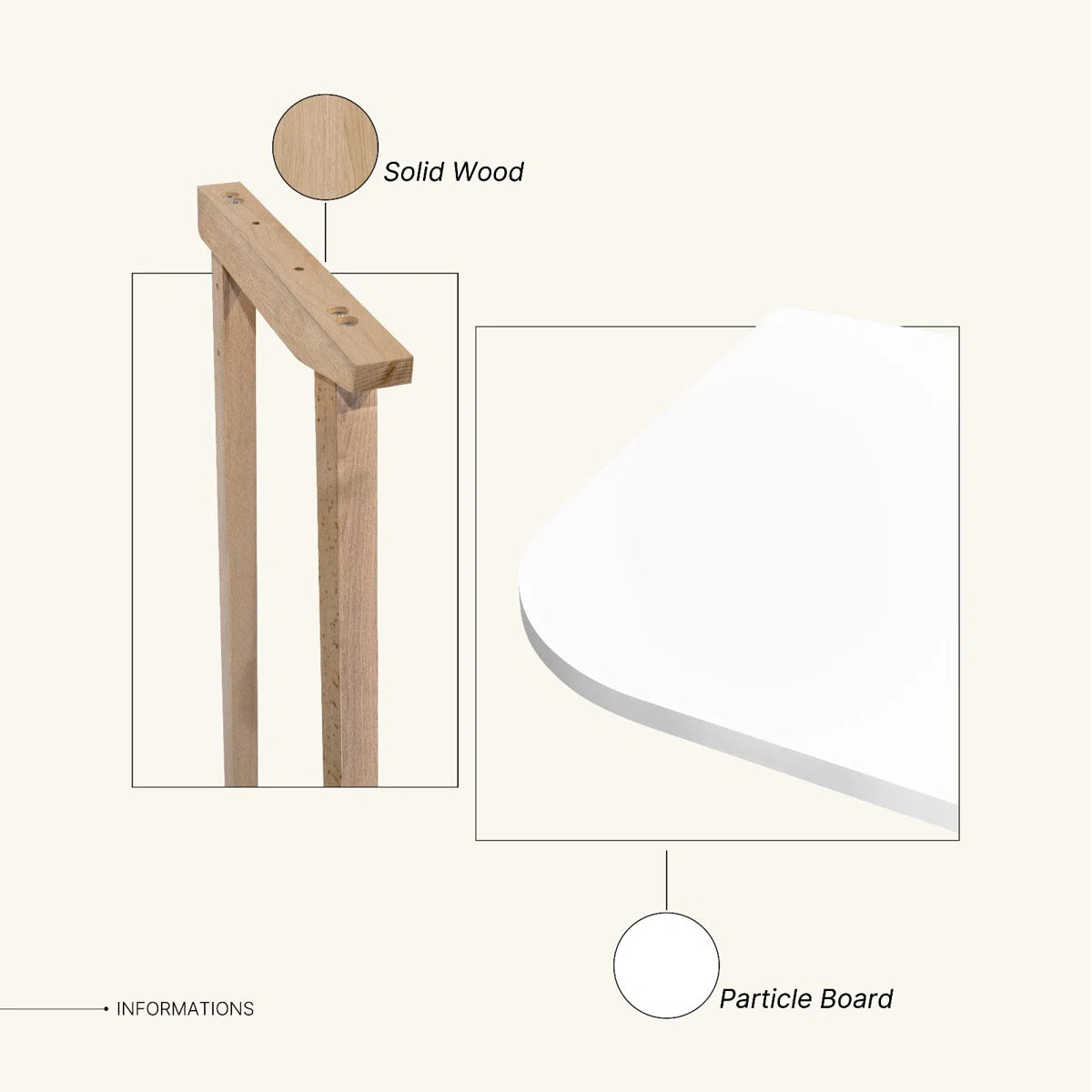LUTON WORKING TABLE - WHITE-SAPPHIRE OAK