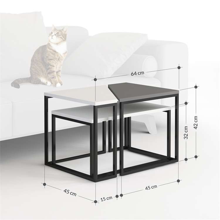 Bodhi coffee table - White/Anthracite