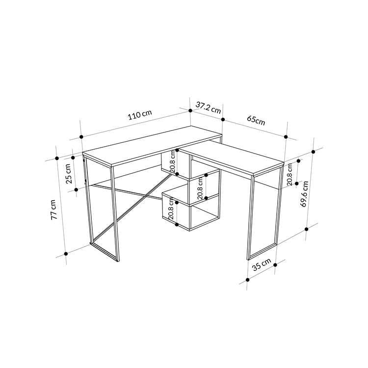 WHITE BAY - WORKING TABLE