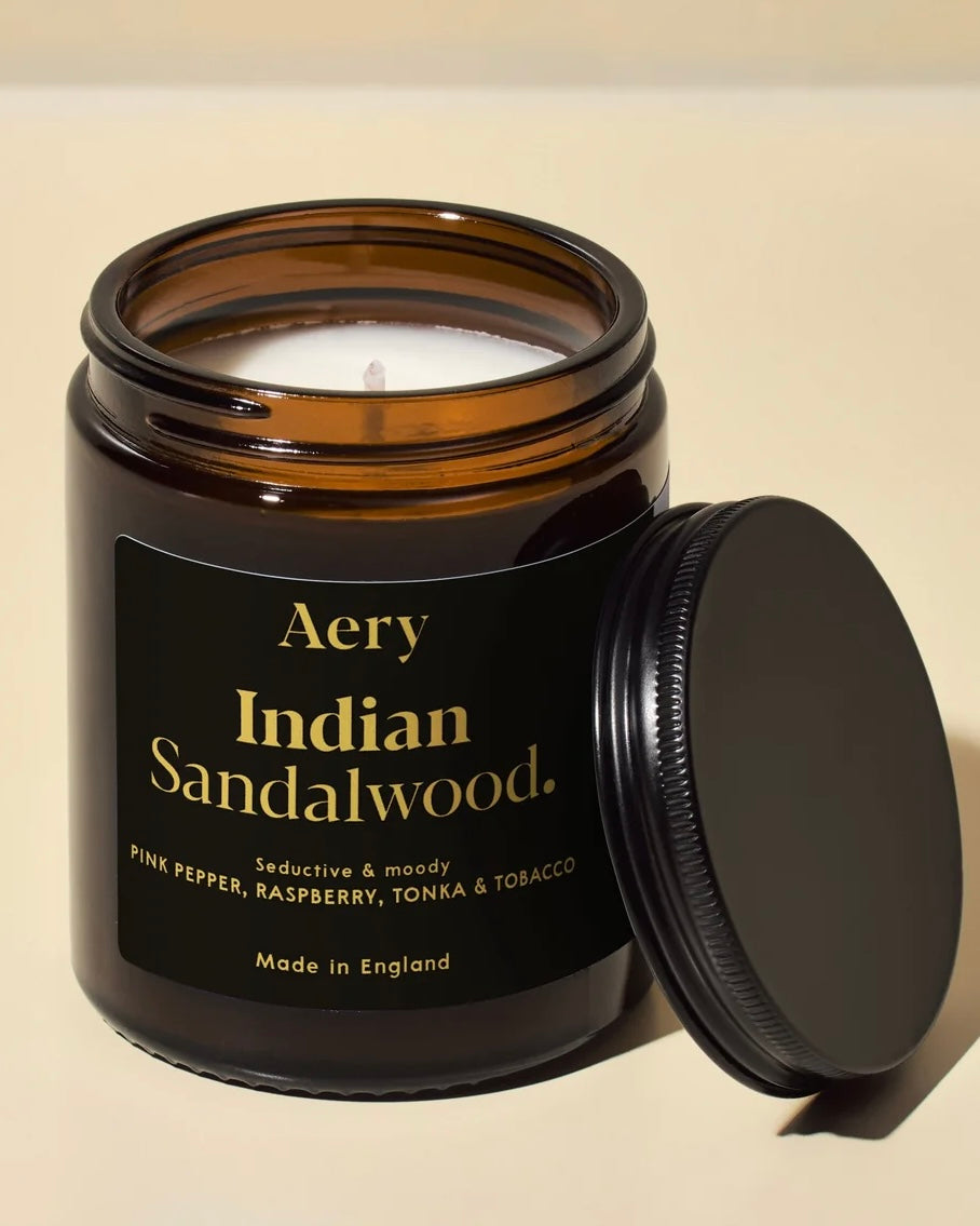 Indian Sandalwood Scented Jar Candle