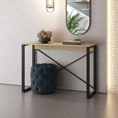 ARCHIE CONSOLE - (METAL BLACK) SAPPHIRE OAK-SAPPHIRE OAK