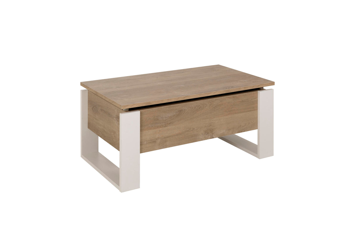 DENVER Lift up Coffee Table - White/Oak