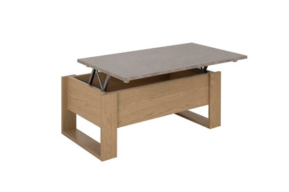 DENVER lift up Coffee Table - Oak