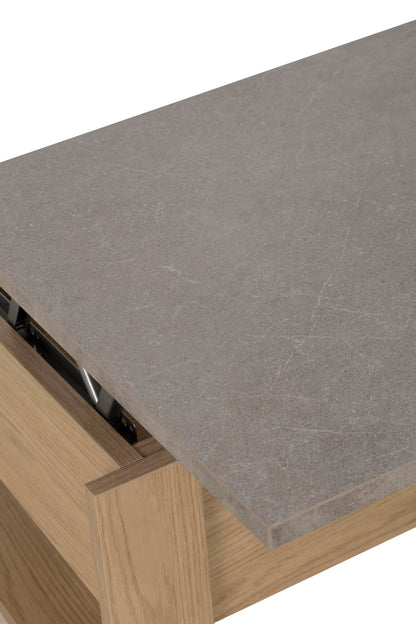 DENVER lift up Coffee Table - Oak