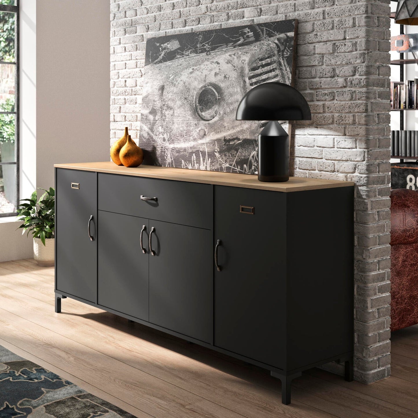MANCHESTER Sideboard - 4 doors 1 drawer
