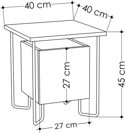 ACRES NIGHTSTAND - SAPPHIRE OAK