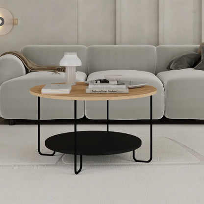 CORRO COFFEE TABLE - SAPPHIRE OAK-SILKY BLACK