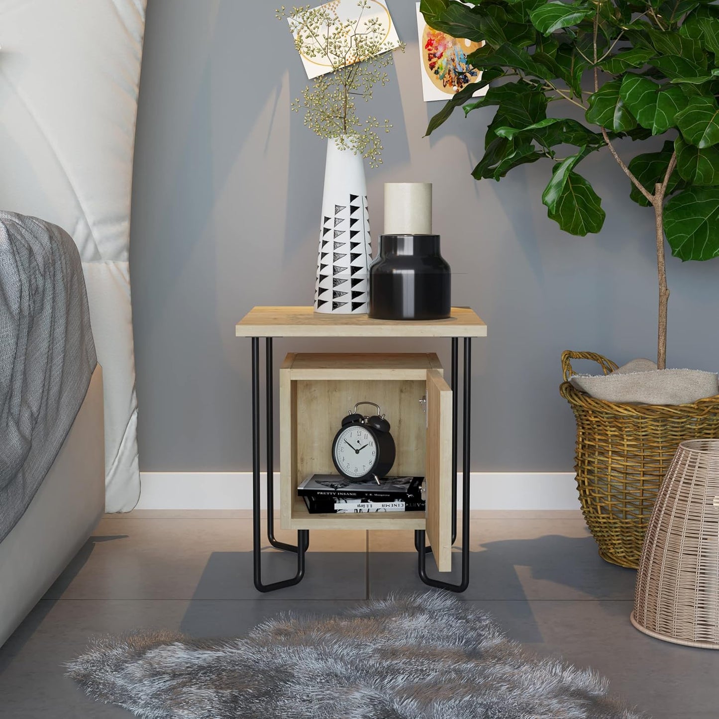 ACRES NIGHTSTAND - SAPPHIRE OAK