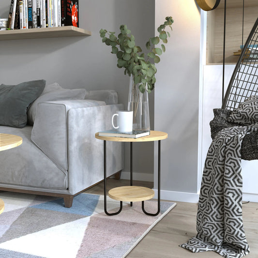 CORRO SIDE TABLE - SAPPHIRE OAK-SAPPHIRE OAK