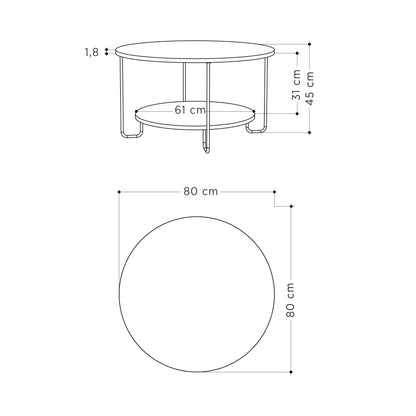 CORRO COFFEE TABLE - DARK COFFEE-DARK COFFEE