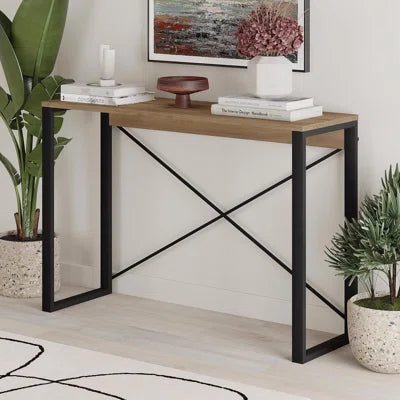 ARCHIE CONSOLE - (METAL BLACK) SAPPHIRE OAK-SAPPHIRE OAK