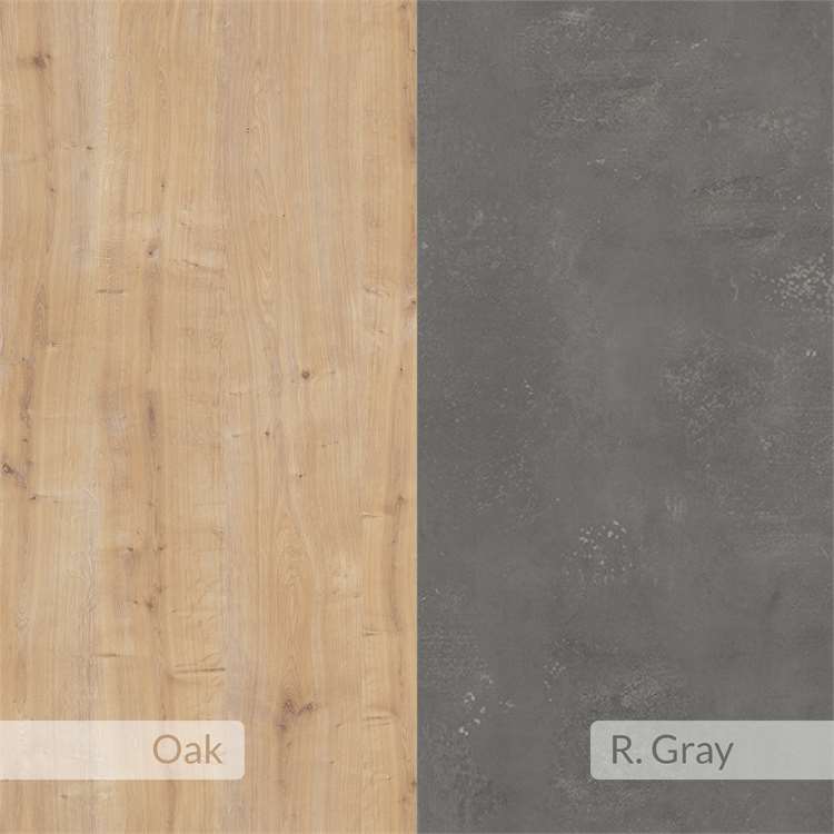 Fay TV Stand - Oak/Grey