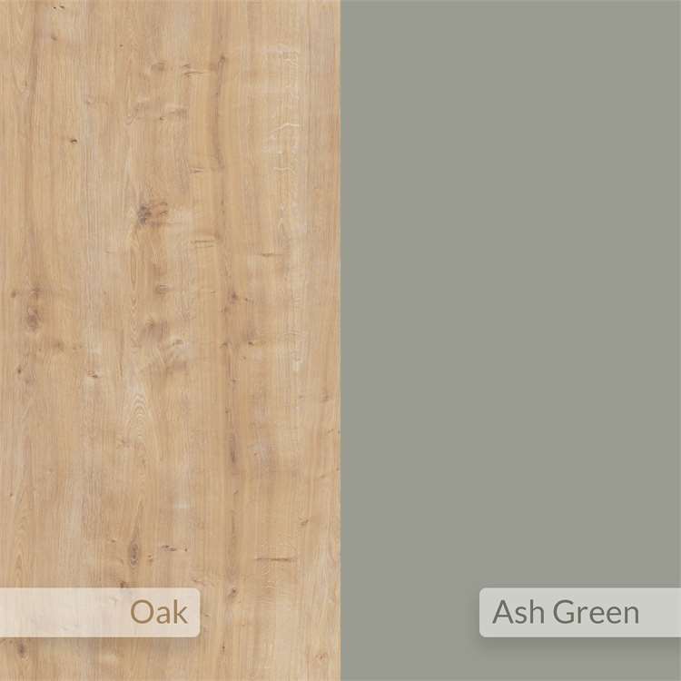 Alana TV Stand - Oak/Ash Green