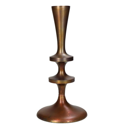 Copper Effect Candle Stick 23cm