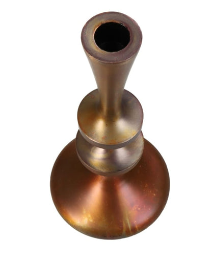 Copper Effect Candle Stick 23cm