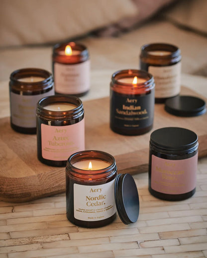 Indian Sandalwood Scented Jar Candle