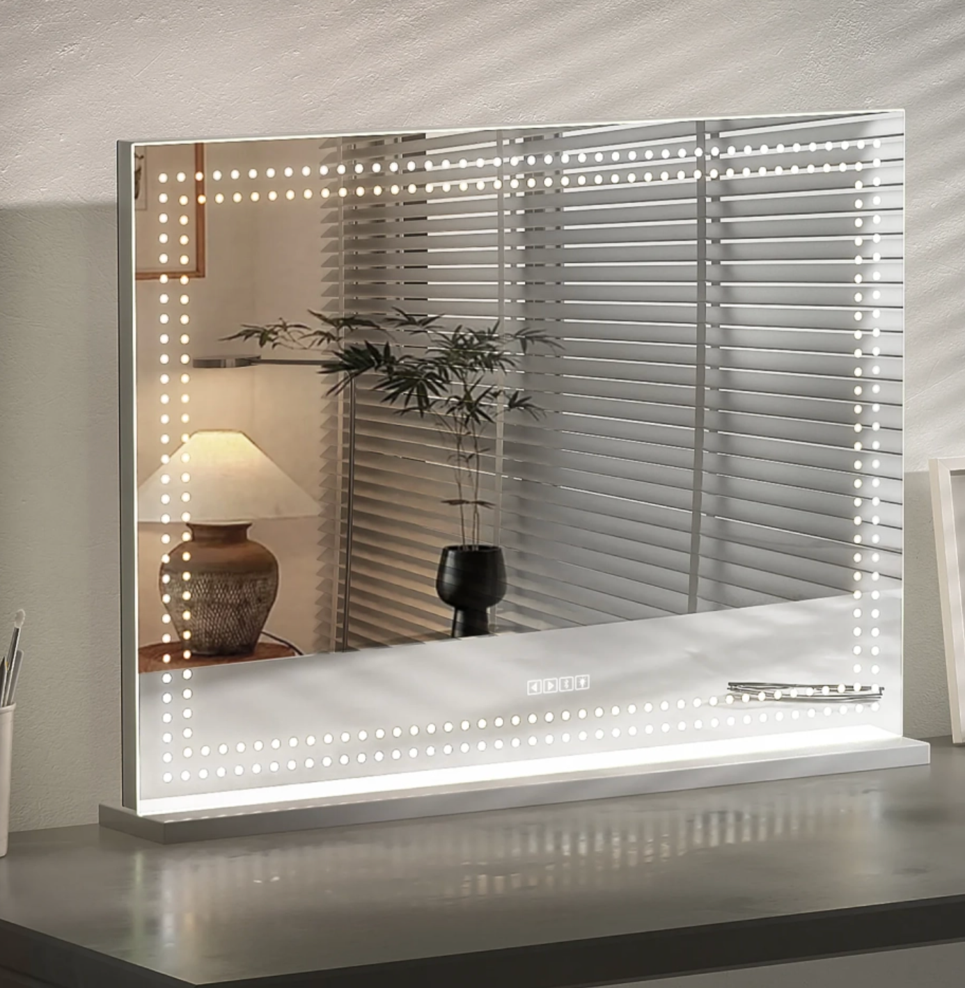 Rose Desk Vanitii Mirror Bundle