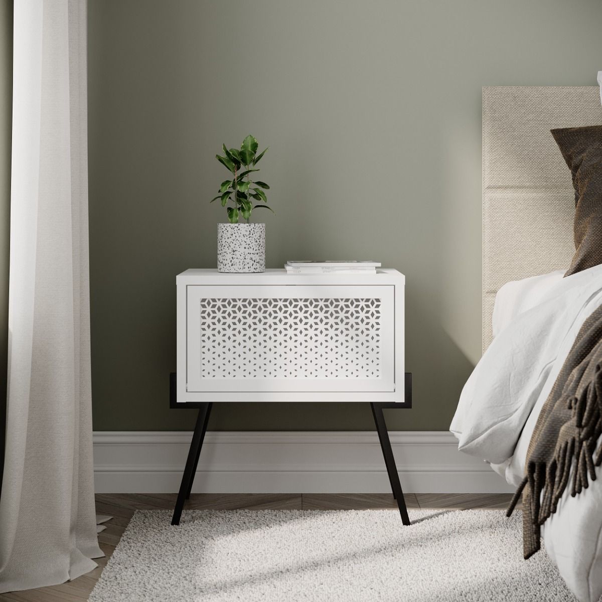 NAIVE NIGHTSTAND - WHITE